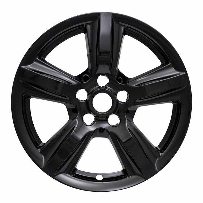 Coast To Coast IWCIMP408BLK 17 Inch 5 Spoke Gloss Black Plastic Set Of 4 Not Compatible With Steel Wheels - Truck Part Superstore