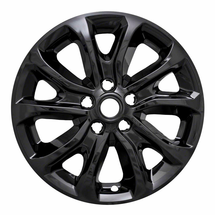 Coast To Coast IWCIMP409BLK 17 Inch 5 V-Spoke Gloss Black Plastic Set Of 4 Not Compatible With Steel Wheels - Truck Part Superstore