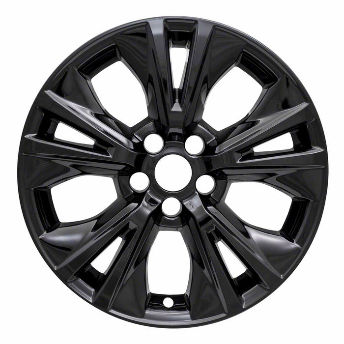 Coast To Coast IWCIMP410BLK 18 Inch 5 V-Spoke Gloss Black Plastic Set Of 4 Not Compatible With Steel Wheels - Truck Part Superstore