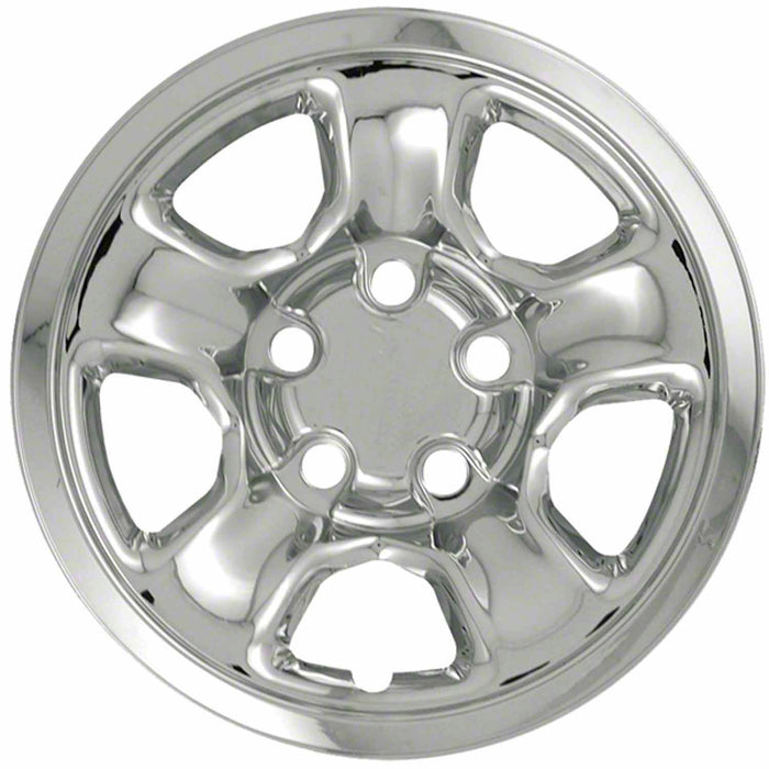 Coast To Coast IWCIMP45X 17 Inch 5 Spoke Chrome Plated Plastic Set Of 4 Compatible With Steel Wheels - Truck Part Superstore