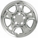 Coast To Coast IWCIMP45X 17 Inch 5 Spoke Chrome Plated Plastic Set Of 4 Compatible With Steel Wheels - Truck Part Superstore