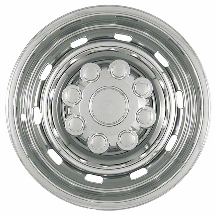 Coast To Coast IWCIMP57X 17 Inch 10 Round Slot Chrome Set Of 4 Steel Wheels - Truck Part Superstore