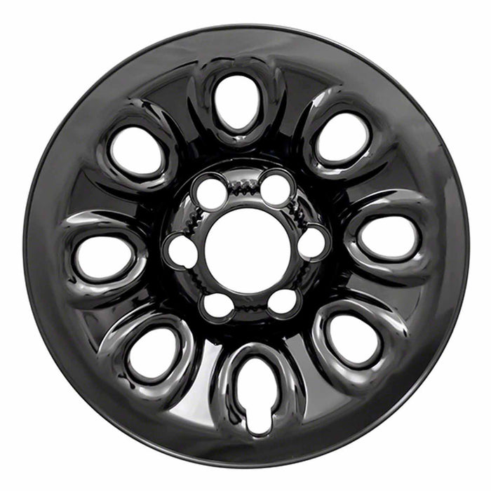 Coast To Coast IWCIMP64GBLK 17 Inch 8 Hole Gloss Black Plastic Set Of 4 Compatible With Steel Wheels - Truck Part Superstore