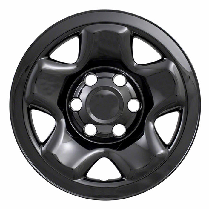 Coast To Coast IWCIMP68BLK 16 Inch 5 Spoke Gloss Black Plastic Set Of 4 Compatible With Steel Wheels - Truck Part Superstore