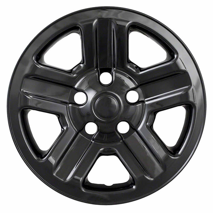Coast To Coast IWCIMP76GBLK 16 Inch 5 Indented Spoke Gloss Black Set Of 4 Steel Wheels - Truck Part Superstore