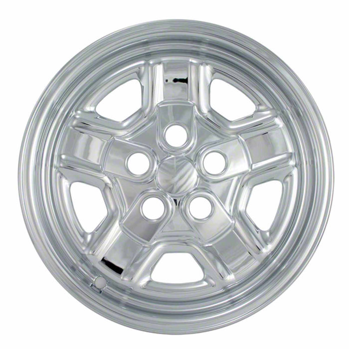 Coast To Coast IWCIMP78X 16 Inch 5 Indented Spoke Chrome Set Of 4 Steel Wheels - Truck Part Superstore