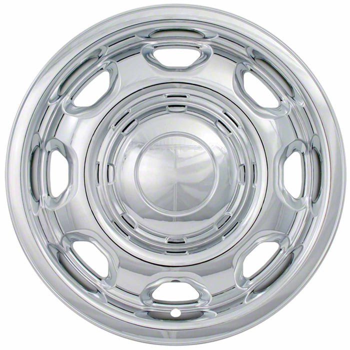 Coast To Coast IWCIMP80X 17 Inch 8 Slot Chrome Plated Plastic Set Of 4 Compatible With Steel Wheels - Truck Part Superstore