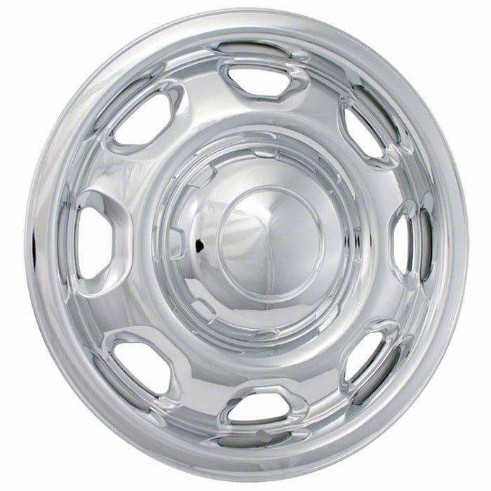 Coast To Coast IWCIMP80X 17 Inch 8 Slot Chrome Plated Plastic Set Of 4 Compatible With Steel Wheels - Truck Part Superstore