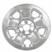 Coast To Coast IWCIMP91X 17 Inch 5 Spoke Chrome Plated Plastic Set Of 4 Compatible With Steel Wheels - Truck Part Superstore
