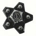 Coast To Coast IWCKT260 Black Aluminum Set Of 4 14X6 Rally Wheel - Truck Part Superstore