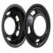 Coast To Coast IWCN8010BLK Fits 17 Inch Wheels Gloss Black Steel Push On 8 Lug/ 5 Hand Hole Wheels Set Of 4 - Truck Part Superstore