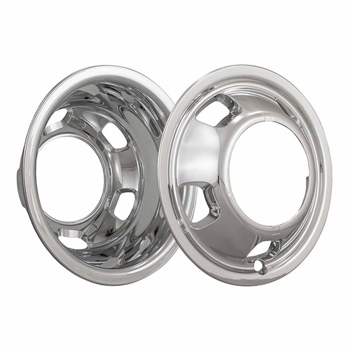 Coast To Coast IWCN817XN 17 In Wheels Polished Stainless Steel Push On 8 Lug 5 Hand Hole Wheels Set Of 4 - Truck Part Superstore