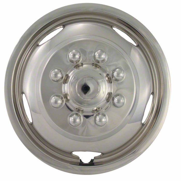 Coast To Coast IWCN817XF Fits 17 Inch Wheels Stainless Steel Bolt On 8 Lug/ 5 Hand Hole Wheels Single - Truck Part Superstore