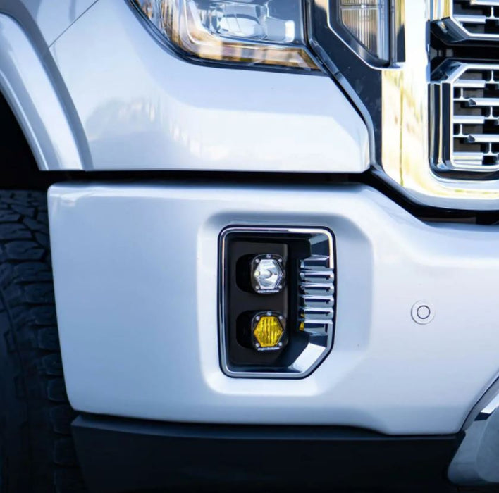 Baja Designs 447849 GMC 2500/3500 (20-On) Clear Spot/Amber W/C Fog Pocket Kit Baja Designs - Truck Part Superstore
