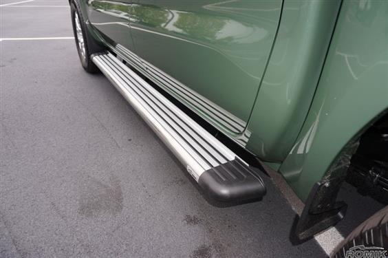 Romik 21822418 2016-Present Nissan Titan King Cab Running Boards RB2-TS Side Steps Stainless Steel Silver Romik - Truck Part Superstore