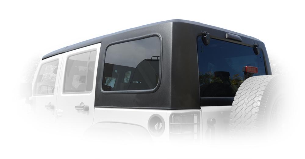 DV8 Offroad HT07SB42 Jeep JK Hard Top Square Back 07-18 Wrangler JK 4 Door 2 Piece DV8 Offroad - Truck Part Superstore