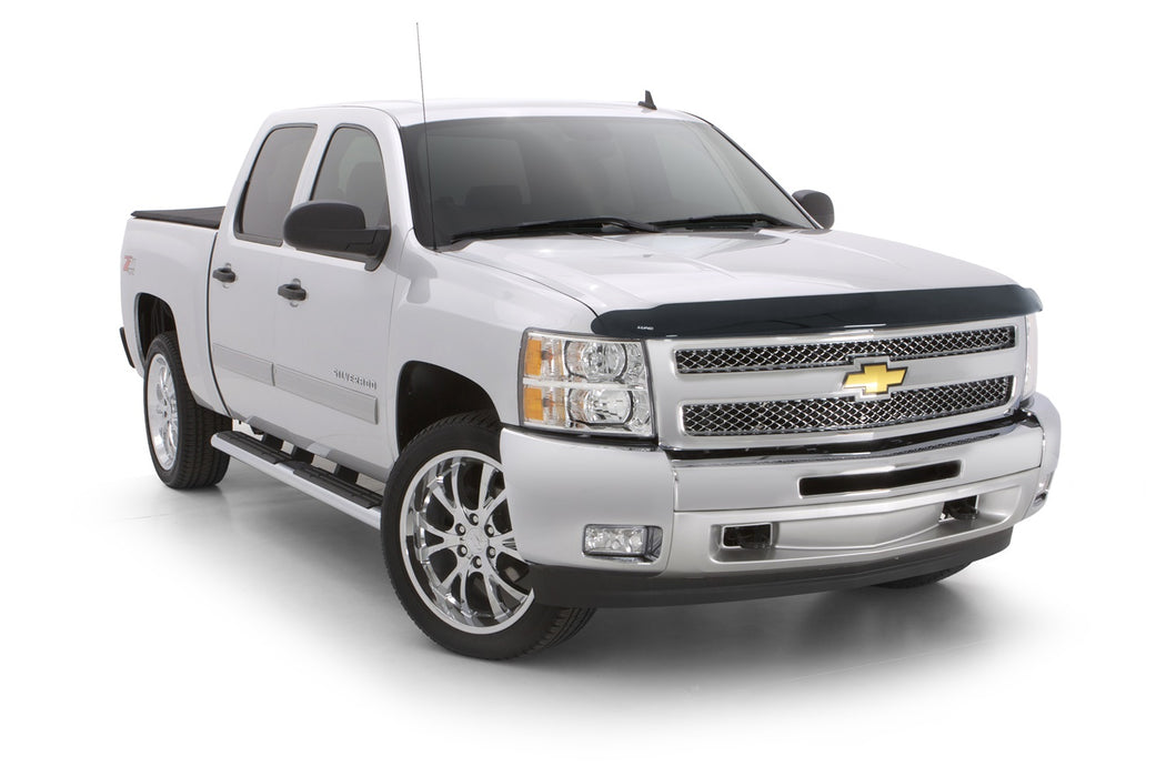 Lund 18834 Interceptor Wrap Bug Shield; Smoke; Full Height; No Drill Installation; - Truck Part Superstore