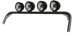 TrailFX J017T Windshield Frame Mount Mounts 4 Lights Textured Black Steel Without Lights - Truck Part Superstore