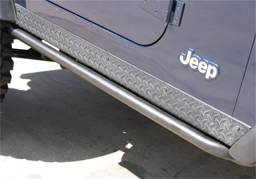 N-Fab J972RKR RKR Rails-Cab Len (2 Steps)-97-06 Wrangler TJ/BJ 2Dr-TX Blk - Truck Part Superstore