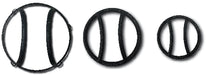 TrailFX J043T Euro Style Black Textured Powder Coated Steel Set Of 6 - Truck Part Superstore