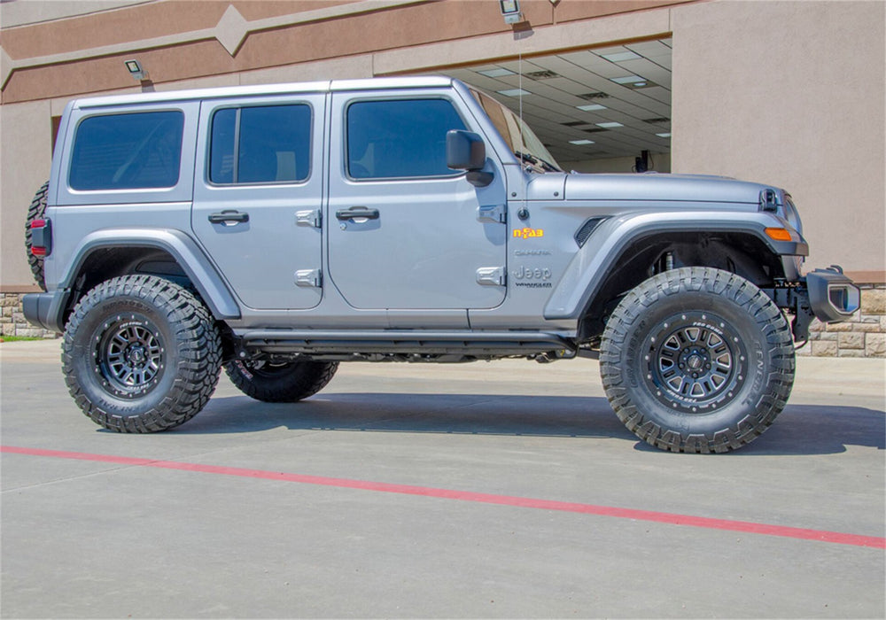 N-Fab J184RKR RKR Rails-Cab Len (2 Steps)-18-22 Wrangler JL 4Dr-TX Blk - Truck Part Superstore