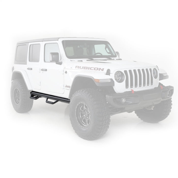 Smittybilt J1866 Jeep JL Wheel To Wheel Nerf Steps 2018-Present Wrangler JL 4-Door Black Smittybilt - Truck Part Superstore