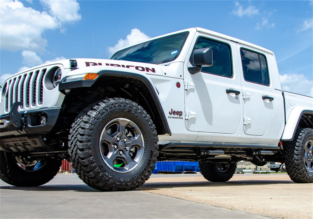 N-Fab J194TRKRS4 RKR Step Sys-Full Len (1 Stp Mnts/1 Stp)-20-22 Gladiator JT 4Dr-TX Blk - Truck Part Superstore