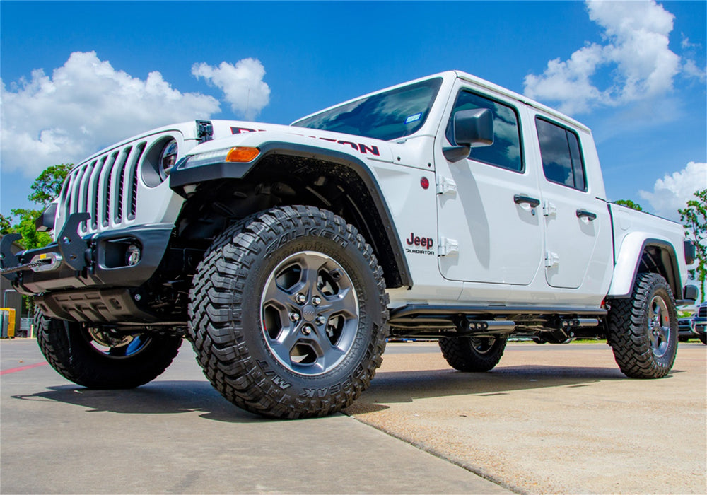 N-Fab J194TRKRS4 RKR Step Sys-Full Len (1 Stp Mnts/1 Stp)-20-22 Gladiator JT 4Dr-TX Blk - Truck Part Superstore