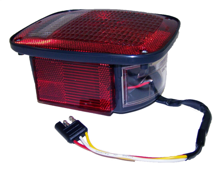 Crown Automotive Jeep Replacement J5758255 Tail Light Assembly; Left; Black; w/Side Marker; - Truck Part Superstore