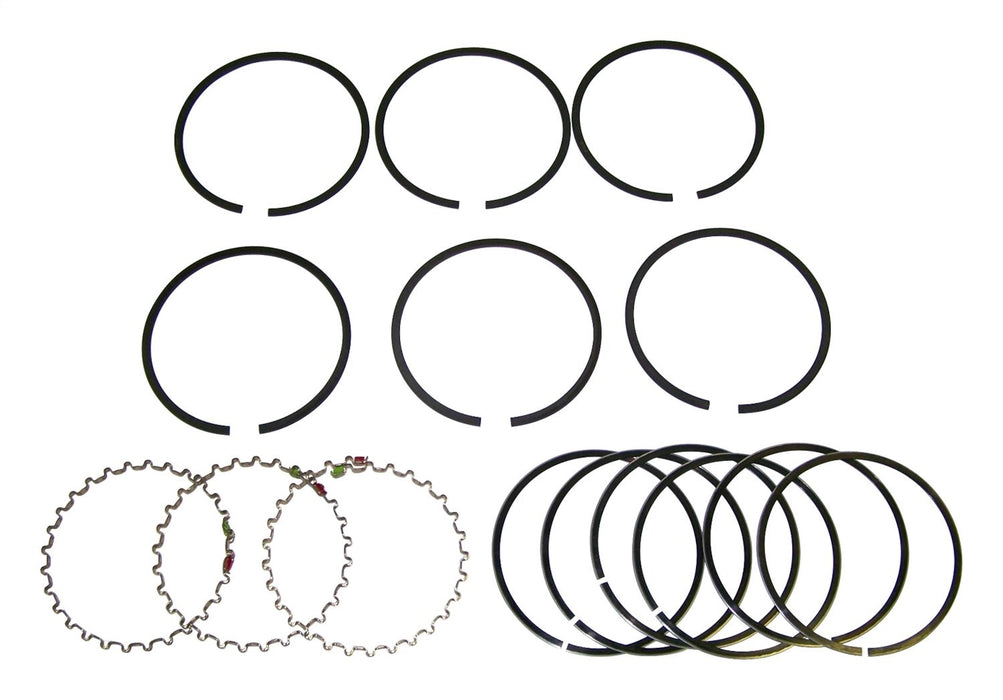 Crown Automotive Jeep Replacement J8121683 Engine Piston Ring Set; Standard Size; Set Of 6; - Truck Part Superstore