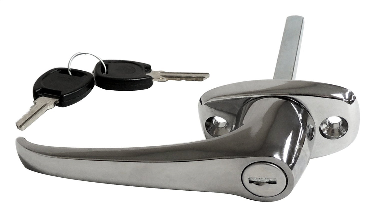 Crown Automotive Jeep Replacement J8128461 Exterior Door Handle; Incl. Lock Cylinder; Chrome; - Truck Part Superstore