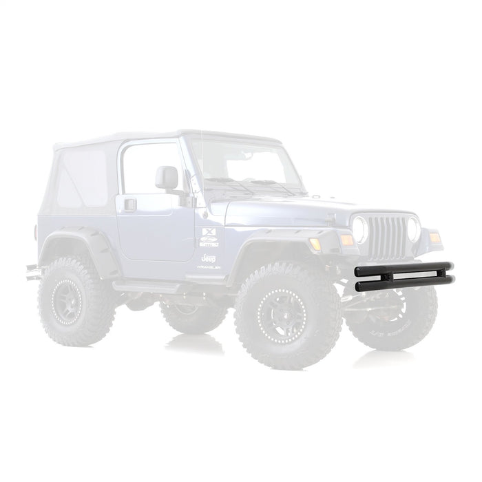 Smittybilt JB44-FN Tubular Bumper Front 76-06 Wrangler CJ/YJ/TJ/LJ W/O Hoop Gloss Black Smittybilt - Truck Part Superstore