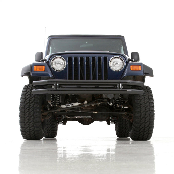 Smittybilt JB44-FN Tubular Bumper Front 76-06 Wrangler CJ/YJ/TJ/LJ W/O Hoop Gloss Black Smittybilt - Truck Part Superstore