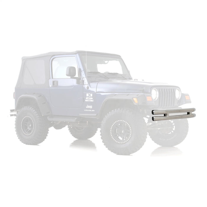 Smittybilt JB44-FNS Tubular Bumper Front 76-06 Wrangler CJ/YJ/TJ/LJ W/O Hoop Stainless Steel Smittybilt - Truck Part Superstore