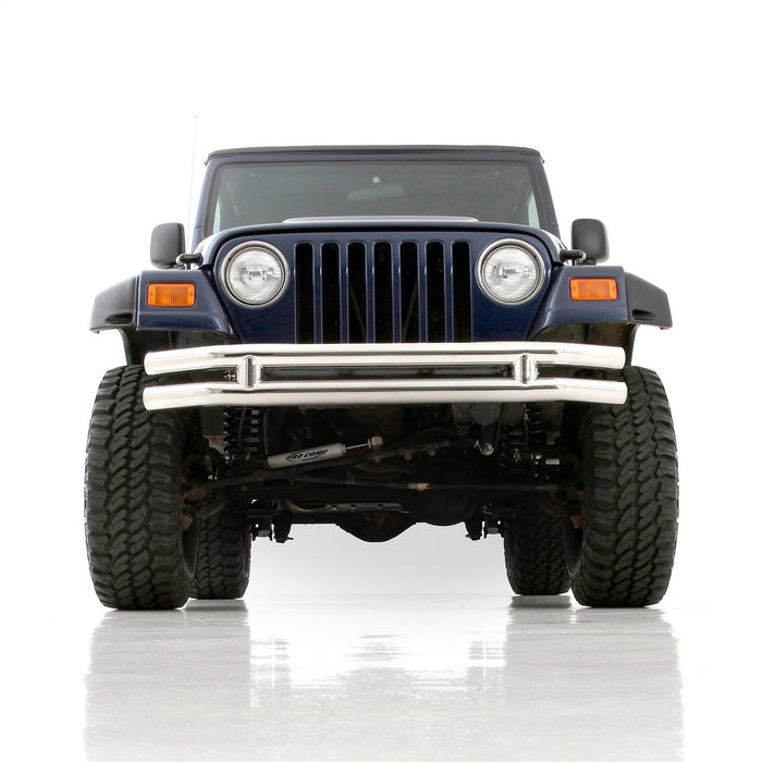 Smittybilt JB44-FNS Tubular Bumper Front 76-06 Wrangler CJ/YJ/TJ/LJ W/O Hoop Stainless Steel Smittybilt - Truck Part Superstore
