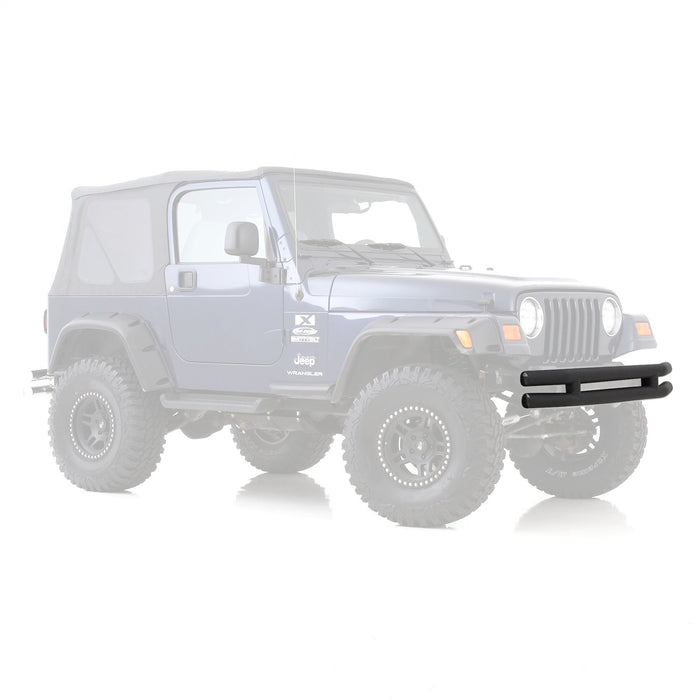Smittybilt JB44-FNT Tubular Bumper Front 76-06 Wrangler CJ/YJ/TJ/LJ W/O Hoop Black Textured Smittybilt - Truck Part Superstore