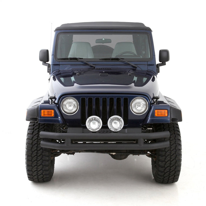 Smittybilt JB44-FNT Tubular Bumper Front 76-06 Wrangler CJ/YJ/TJ/LJ W/O Hoop Black Textured Smittybilt - Truck Part Superstore