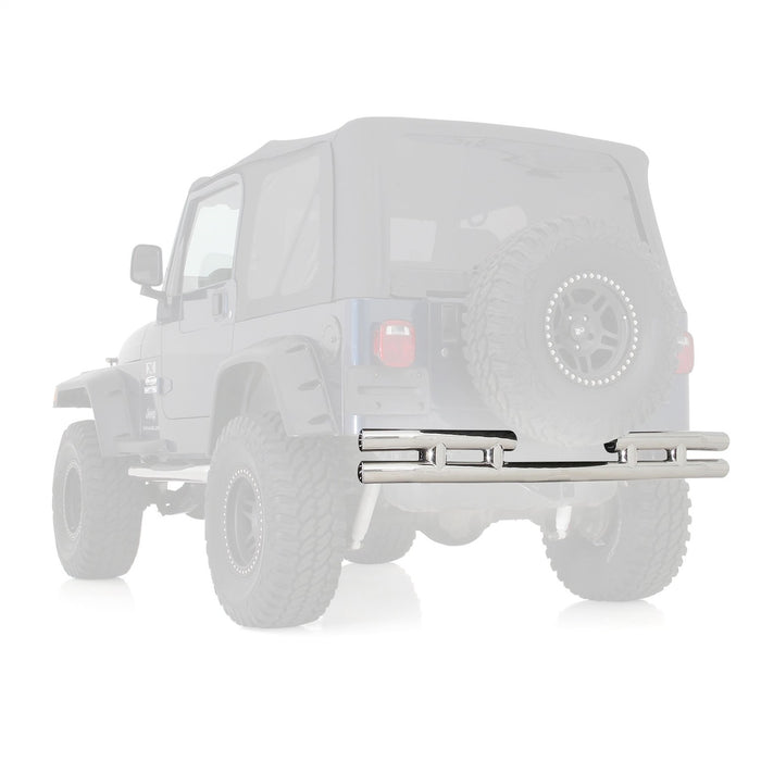 Smittybilt JB44-RS Tubular Bumper Rear 87-06 Wrangler YJ/TJ/LJ W/O Hitch Stainless Steel Smittybilt - Truck Part Superstore
