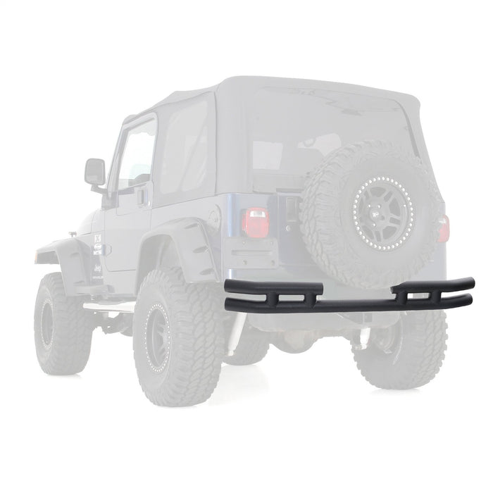 Smittybilt JB44-RT Tubular Bumper Rear 87-06 Wrangler YJ/TJ/LJ W/O Hitch Black Textured Smittybilt - Truck Part Superstore