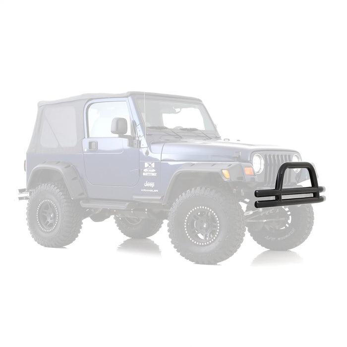 Smittybilt JB48-F Tubular Bumper Front 07-18 Wrangler JK W/ Hoop Gloss Black Smittybilt - Truck Part Superstore