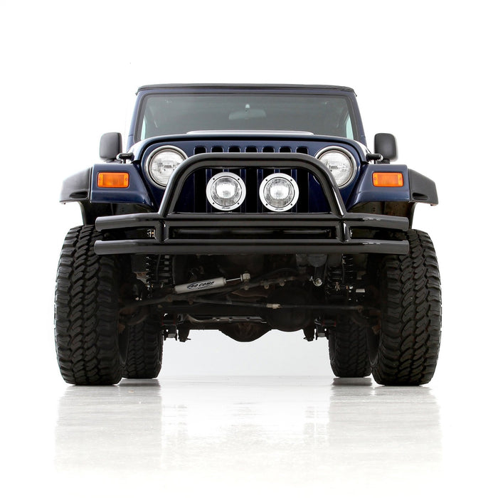 Smittybilt JB48-F Tubular Bumper Front 07-18 Wrangler JK W/ Hoop Gloss Black Smittybilt - Truck Part Superstore