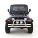Smittybilt JB48-FS Tubular Bumper Front 07-18 Wrangler JK W/ Hoop Stainless Steel Smittybilt - Truck Part Superstore
