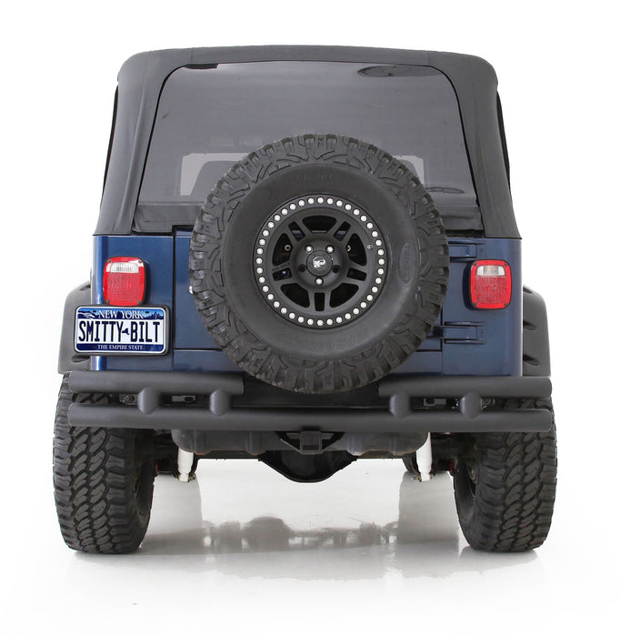 Smittybilt JB48-R Tubular Bumper Rear 07-18 Wrangler JK W/O Hitch Gloss Black Smittybilt - Truck Part Superstore
