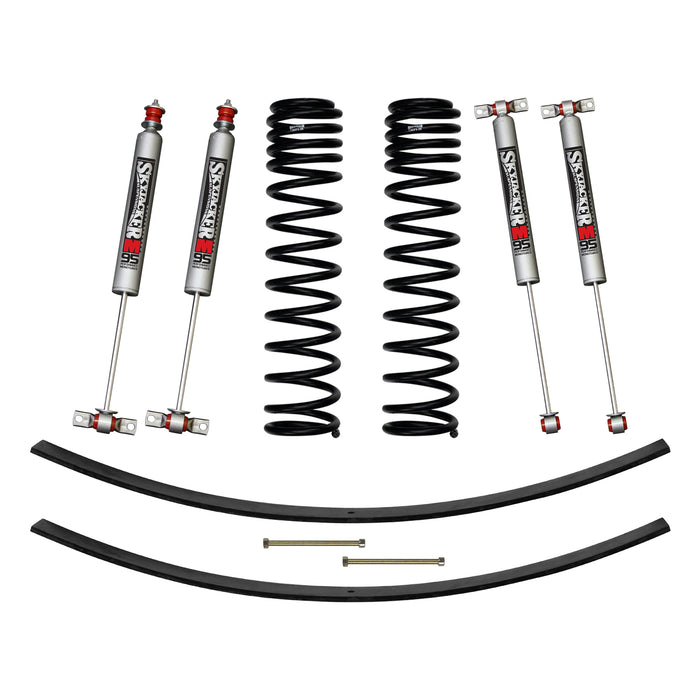 Skyjacker JC301BPMLT 3 Inch Suspension Lift Kit 84-01 Cherokee XJ W/Front Dual Rate Long Travel Coil Springs Rear Add A Leafs Front/Rear M95 Monotube Shocks Skyjacker - Truck Part Superstore