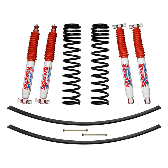 Skyjacker JC301BPNLT 3 Inch Suspension Lift Kit 84-01 Cherokee XJ W/Front Dual Rate Long Travel Coil Springs Rear Add A Leafs Front/Rear Nitro 8000 Shocks Skyjacker - Truck Part Superstore