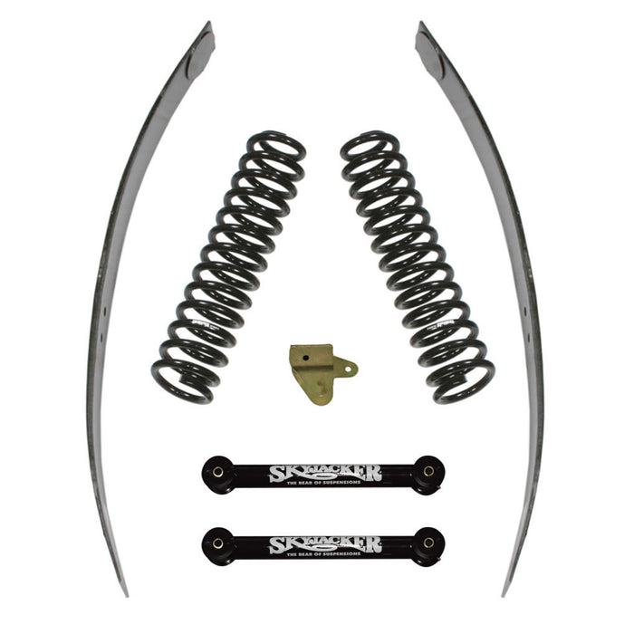 Skyjacker JC301K Jeep Cherokee Standard Lift Kit 3 Inch Lift 84-01 Cherokee Includes Front Coil Springs Rear Add-A-Leafs Front Lower Links Track Bar Relocation Bracket Skyjacker - Truck Part Superstore