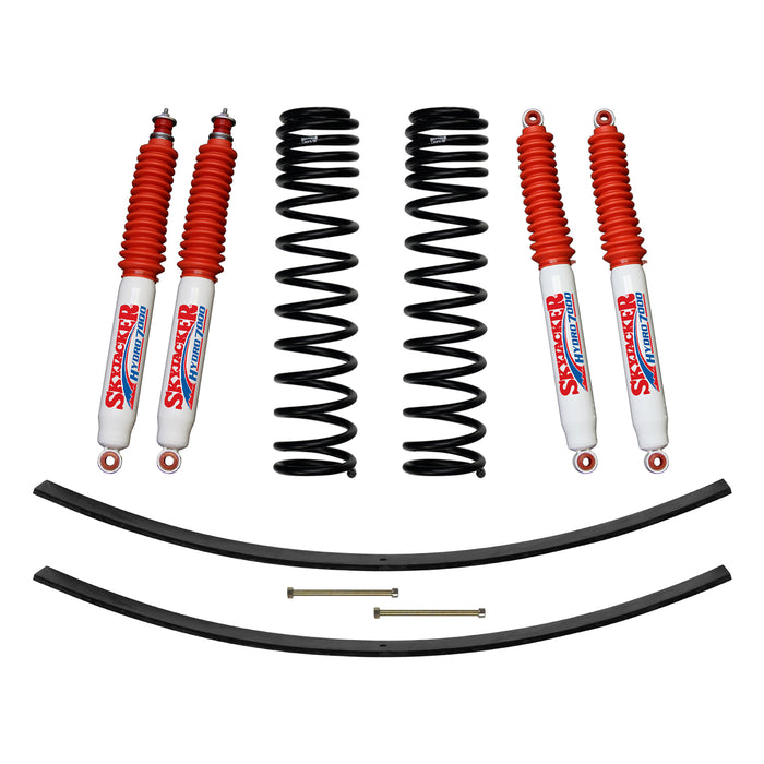 Skyjacker JC305BPHLT 3 Inch Suspension Lift Kit 86-92 Comanche MJ W/Front Dual Rate Long Travel Coil Springs Rear Add A Leafs Front/Rear Hydro 7000 Shocks Skyjacker - Truck Part Superstore