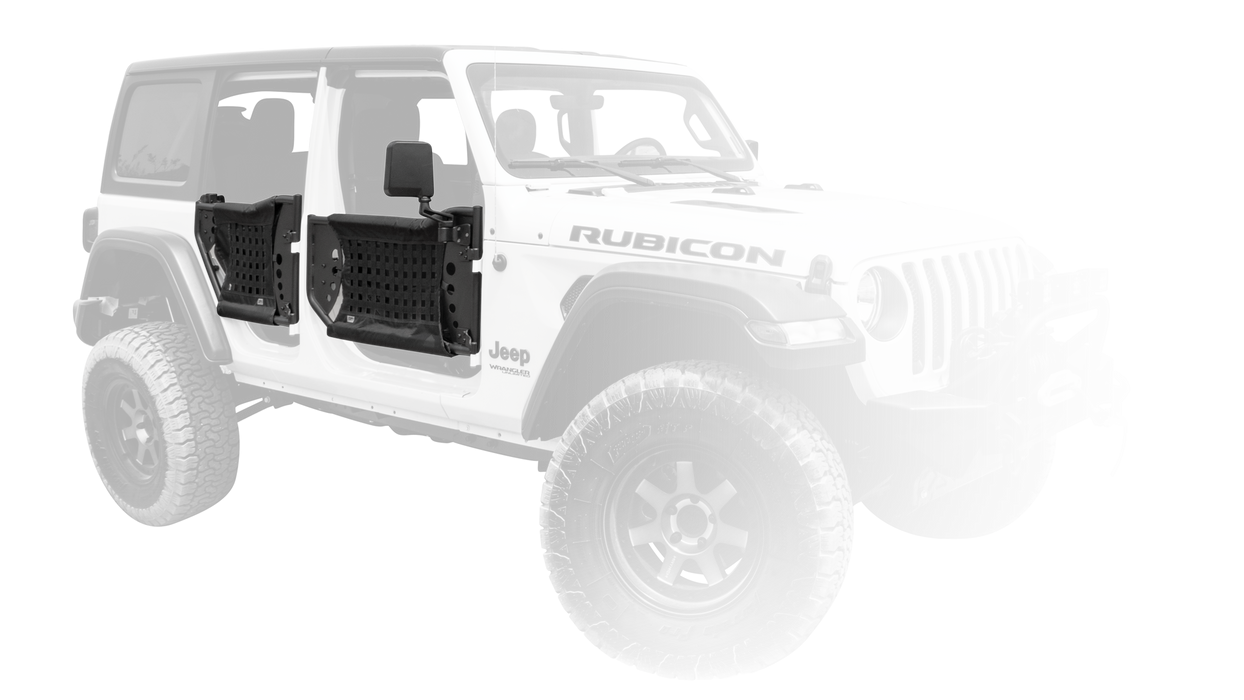 Body Armor 4x4 JL-6150 2018-2021 WRANGLER JL AND GLADIATOR JT TRAILDOORS REAR, PAIR - Truck Part Superstore