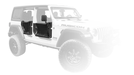 Body Armor 4x4 JL-6150 2018-2021 WRANGLER JL AND GLADIATOR JT TRAILDOORS REAR, PAIR - Truck Part Superstore