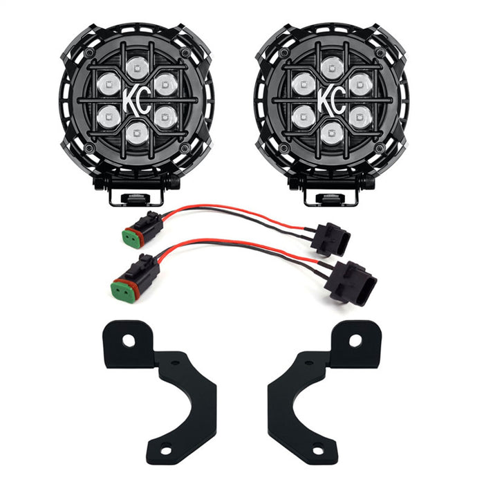 KC Hilites 505 Jeep JL/JT: LZR LED Spot Bumper Sys (SB) - Truck Part Superstore